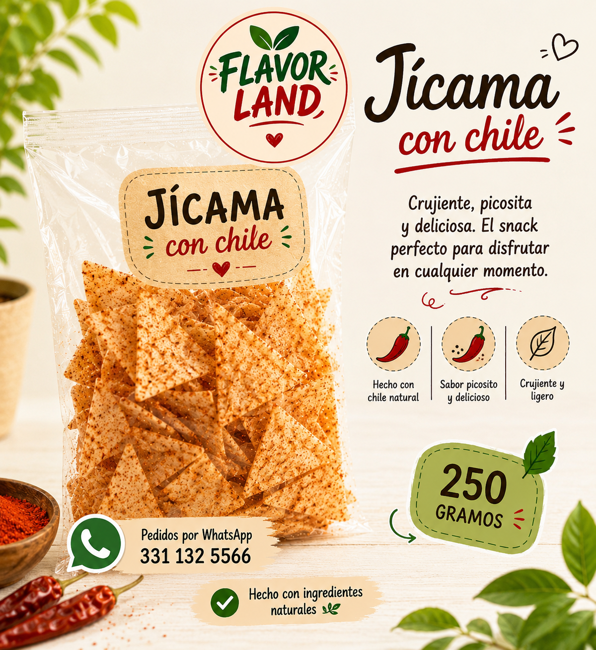 Jícama con Chile